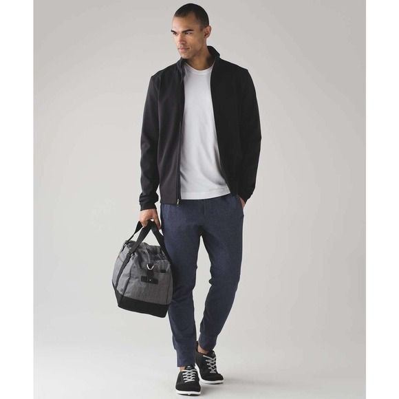 Lululemon Intent Jogger 30" Luon Drawstring Pants Heathered Nautical Navy Small - Picture 3 of 15